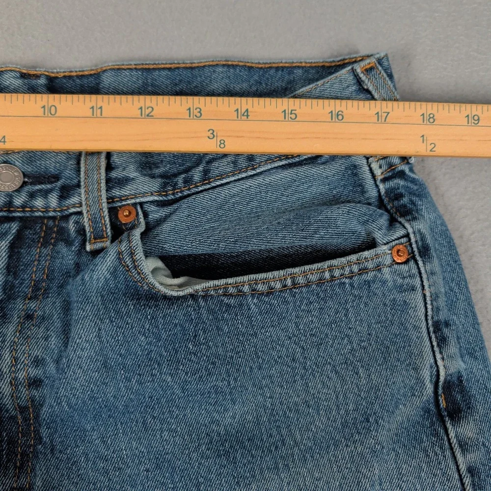 Levi's 505 Jeans Mens 36x29 Blue Regular Fit Straight Leg Denim Casual Everyday